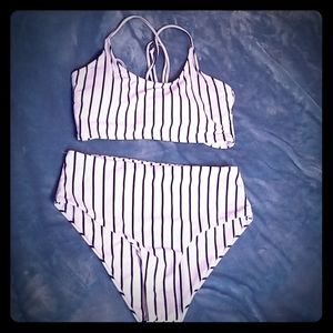🦓 🏊‍♀️ Striped SHEIN Bikini